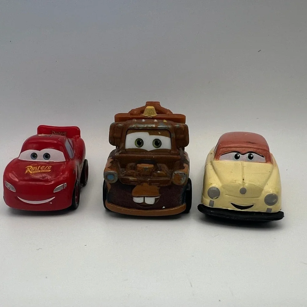Disney Pixar Cars Mini Car Mixed Lot of 3 McQueen Mater Louise Nash 1